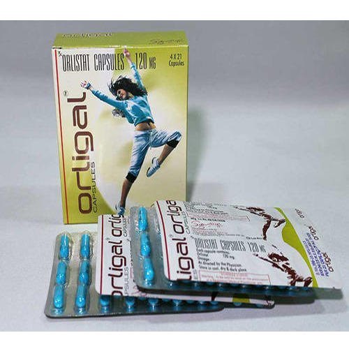 Orligal Orlistat Capsules, Packaging Size : 4X21