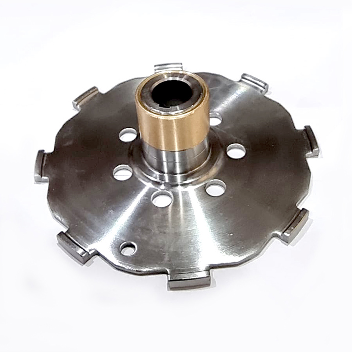 Round Metal 3 Port Bush Plate, for Automotive Industry, Specialities : Rust Proof