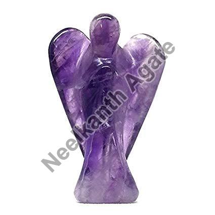 Polished Amethyst Agate Stone Angel, for Office, Home, Style : Antique