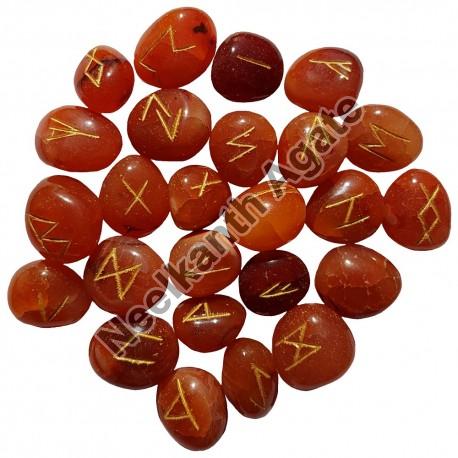 Carnelian Rune Agate Stone, for Jewellery Use, Size : 0-25mm, 25-50mm, 50-100mm