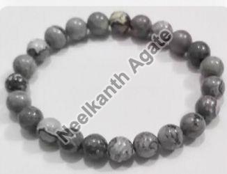 Round Polished Map Stone Bracelet, for Jewellery, Size : 10-20mm, 20-30mm