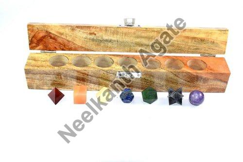 Seven Chakra Geometric Agate Stone, Certification : ISO 9001:2008 Certified