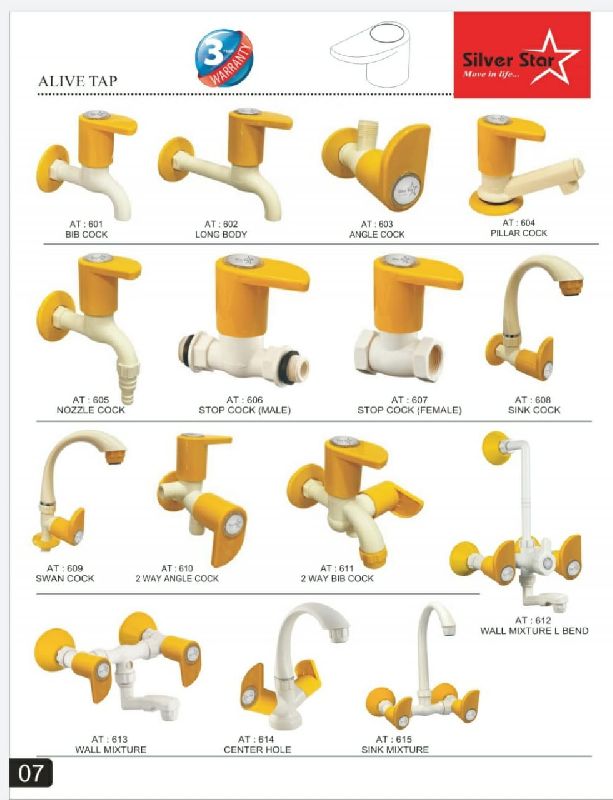Pvc Alive P.T.M.T Taps, for Garden, House, Restaurant, Feature : Easy Installation, Fine Quality
