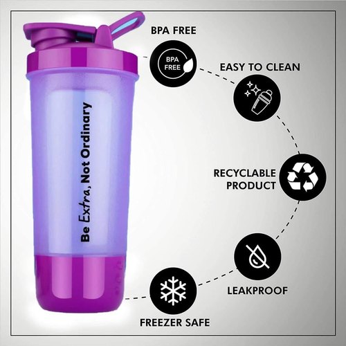Plastic Gym Shaker Bottles