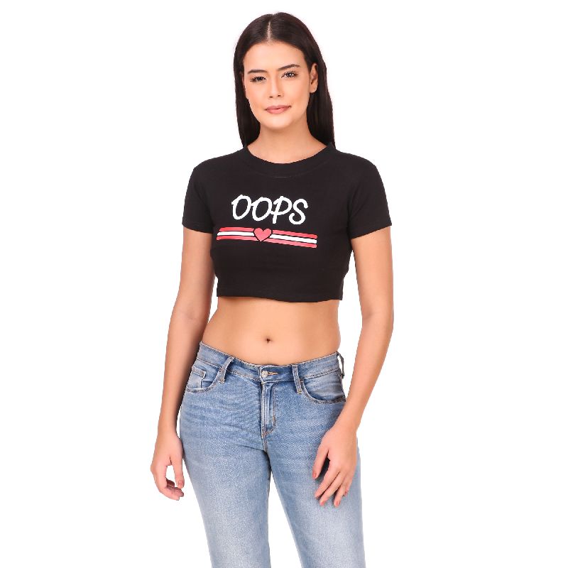 B Crop Opps Crop T-Shirts, Size : M, L, XL, XXL at Rs 110 / Piece in ...