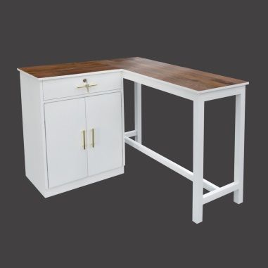 Mango Wood Top Office Table, Size : 42x36x30 Inch