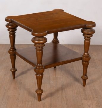 Teak Wood Square Side Table, Dimension (LxWxH) : 18x18x18 Inch