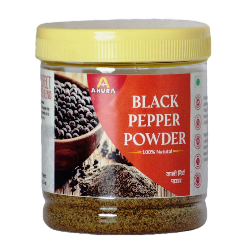 Ahura Black Pepper Powder, Packaging Type : Plastic Container