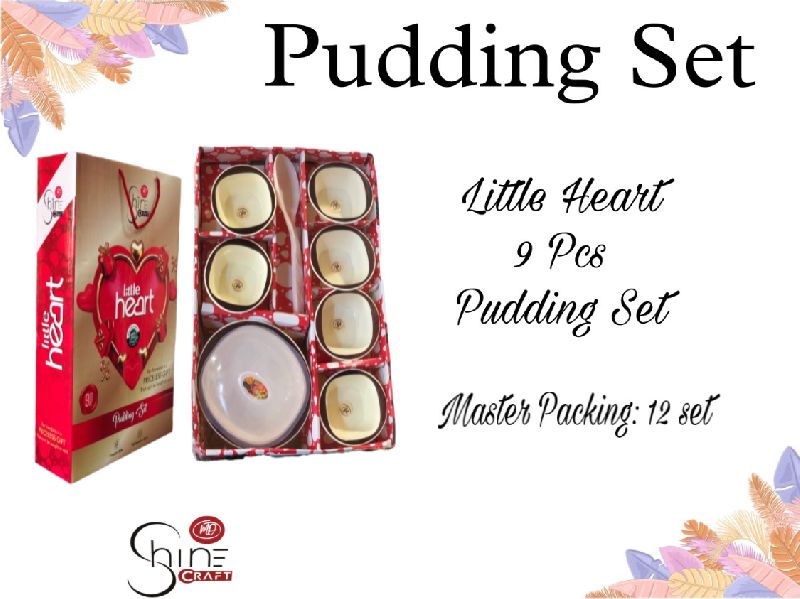 Plastic Little Heart pudding set, Feature : Light Weight