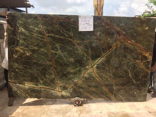 Polished Forest Green Marble Stone, Feature : Crack Resistance, Good Looking, Optimum Strength, Stain Resistance