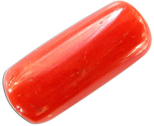 Oval Red Coral Precious Gemstone