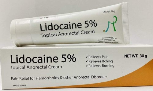Lidocaine Cream, for Pain, Itching, Burning Relieves