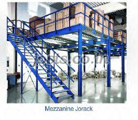 Josts Colour Coated Steel Mezzanine Racking System, for Godown