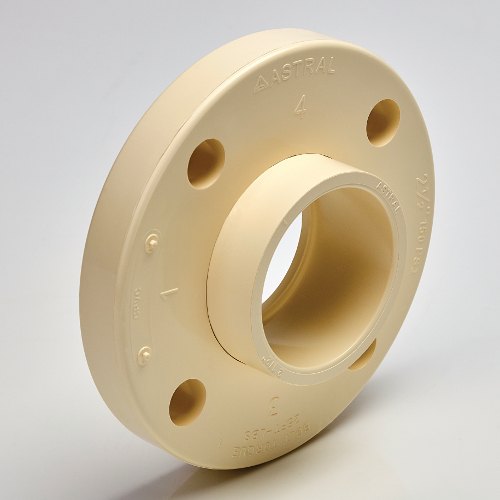Round Polished CPVC Flange, for Fittings Use, Color : White
