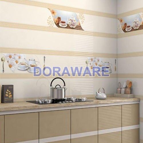 Doraware Polished Ceramic Kitchen Wall Tiles, Specialities : Firebrick, Attractive Design