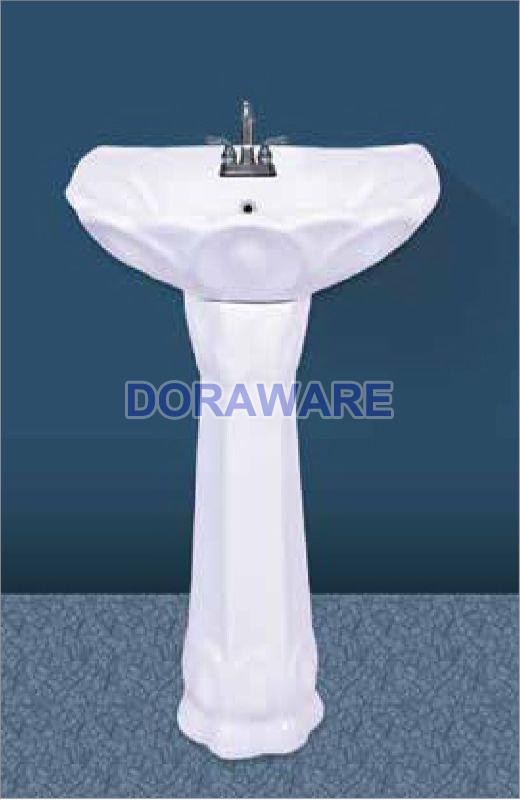 Ceramic Supreme Vitrosa Wash Basin Set, for Home, Hotel, Restaurant, Pattern : Plain