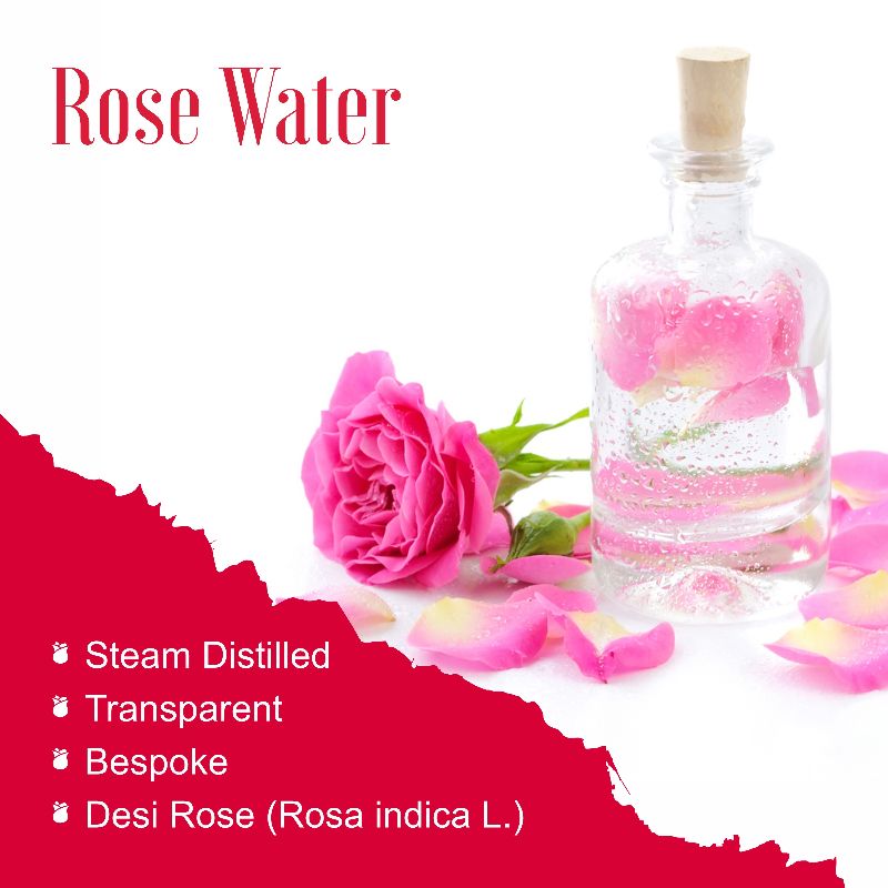 Steam Distilled Rose Water, for Facial Cleanser, Fregnence, Health Care, Skin Care, Form : Liquid