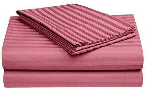 Peach Satin Double Bed Sheet, for Home, Size : 90 x 100 Inch