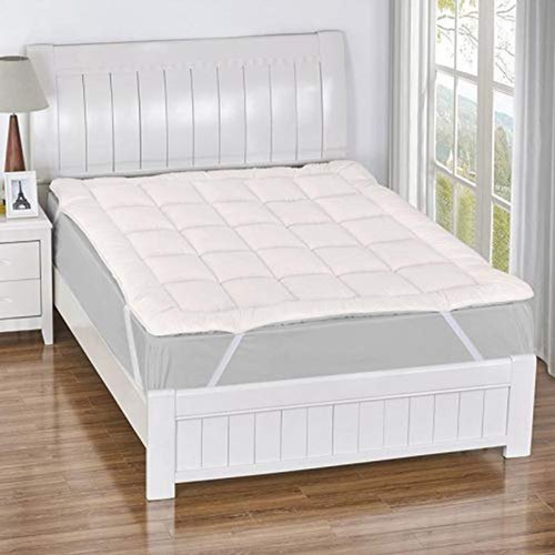 Cotton White Mattress Protector, for Home, Pattern : Plain
