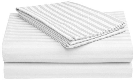 White Satin Double Bed Sheet