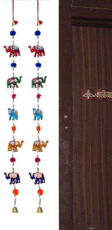 Polished Elephant Door Hanging, for Decoration, Style : Traditional