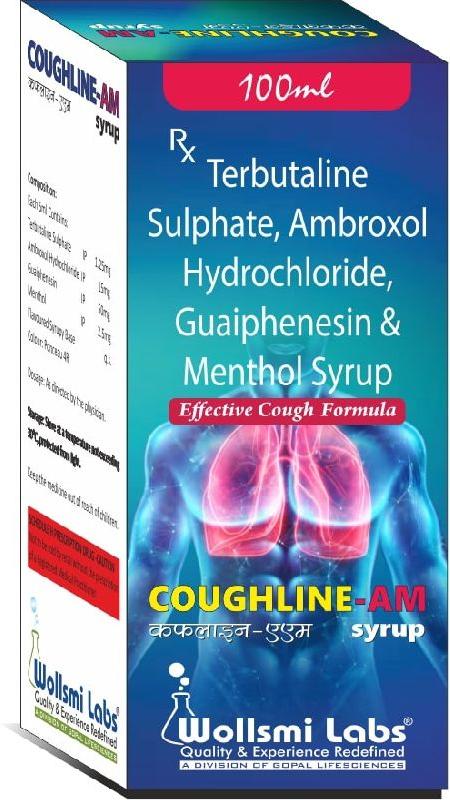 Coughline AM Syrup, for Pharmaceutical Industry, Purity : 99%
