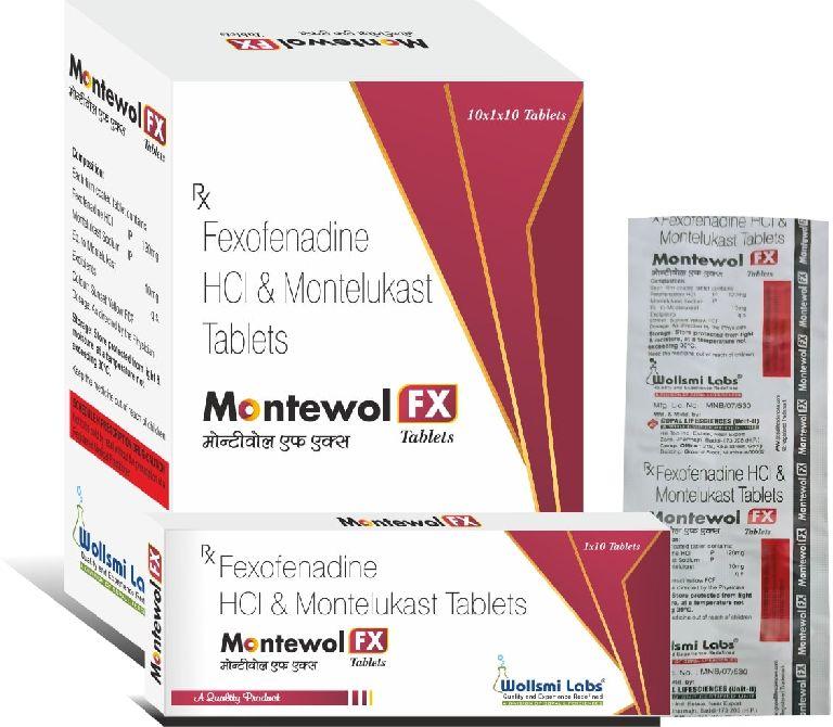 Montewol FX Tablets, Grade : Pharma Grade