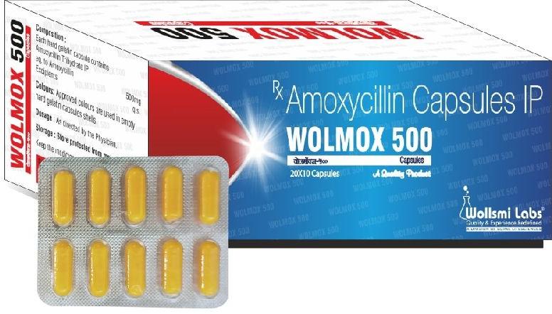 Wolmox 500 Capsules, for Clinic