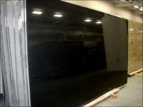 Polished Absolute Black Granite Slabs, for Flooring, Size : Multisizes