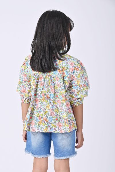 Girls Floret Patio Blouse