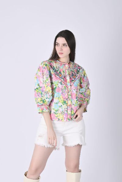 Womens Elesia Embroidery Blouse