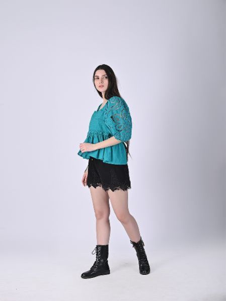 Womens Emilia Cutwork Blouse