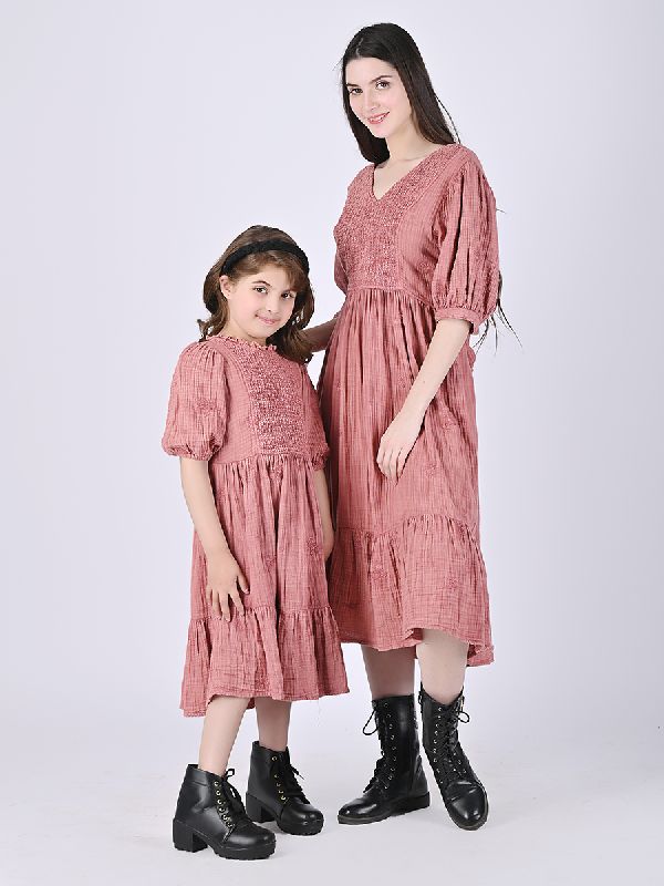 Mother and Daughter Dusk To Dawn Gauze Midi Dress