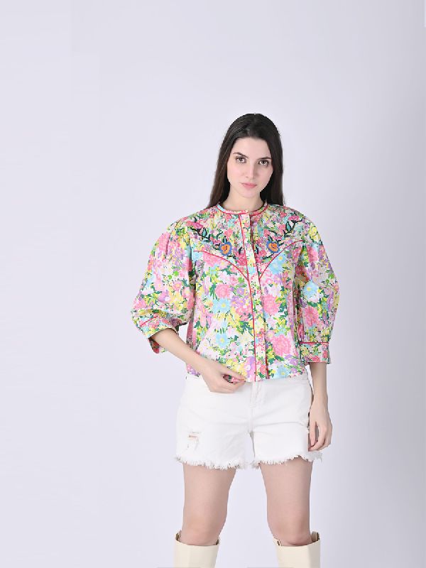 Womens Elesia Embroidery Blouse