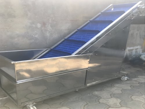 Fruit and Vegetable Washing Conveyor, Capacity : 50 kg/hour