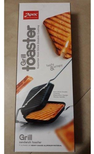 Aluminum Regular Toaster, Color : Black