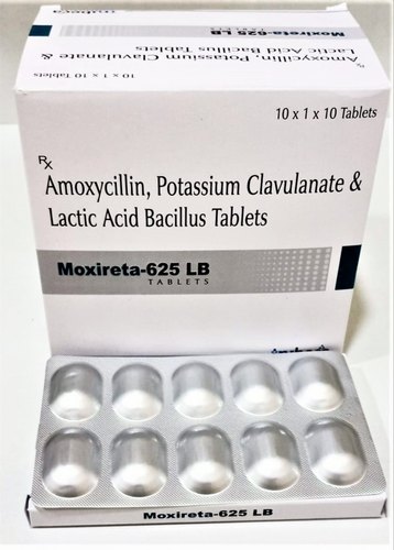 Amoxycillin, Potassium Clavulanate and Lactic Acid Bacillus Tablets