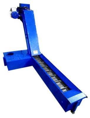 Rectangular Steel Coolant Tank Conveyor, for Industrial, Color : Blue