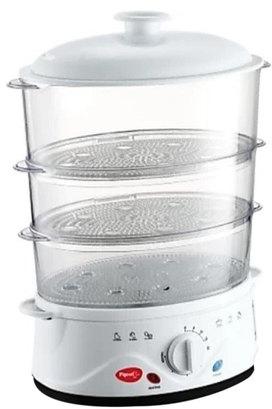 Plastic Food Steamer, Color : White