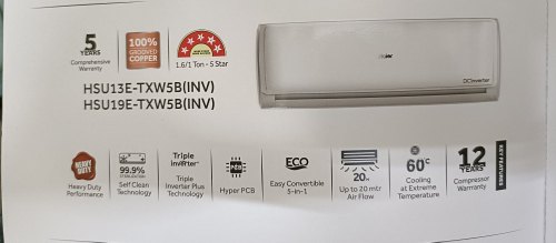 Haier Air Conditioner, Color : White
