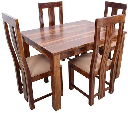 4 Seater Wooden Dining Table Set