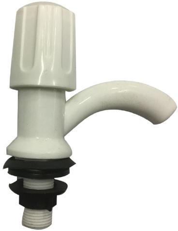 PVC Pillar Cock, Color : Ivory
