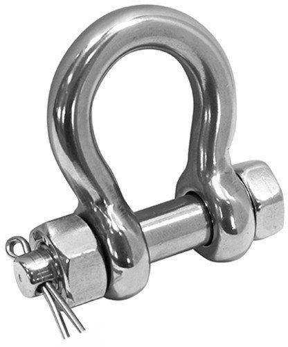 Polished Stainless Steel Bow Shackle