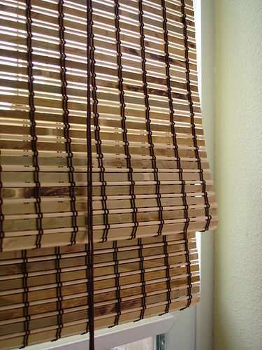 Wooden Brown Waterproof Chick Blinds, for Window Use, Technics : Machine Made