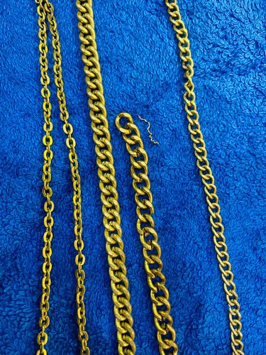 Brass Jewelry Chain, Color : Golden