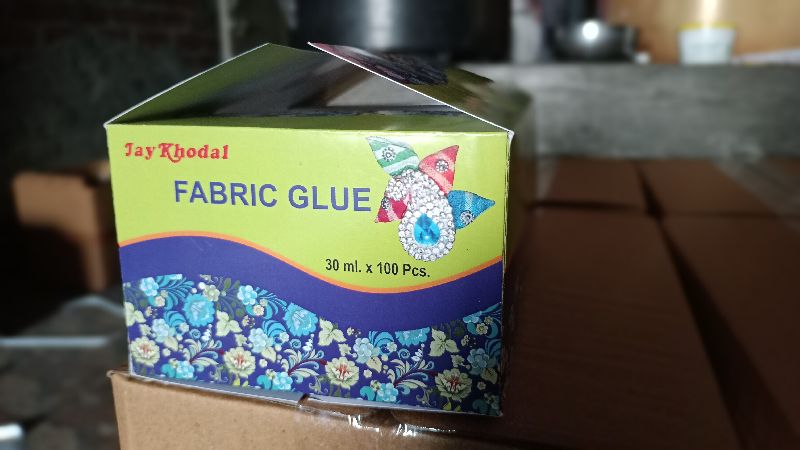 Fabric glue con material