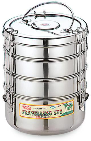 Stainless Steel Tiffin Container, Feature : Freshness preserved