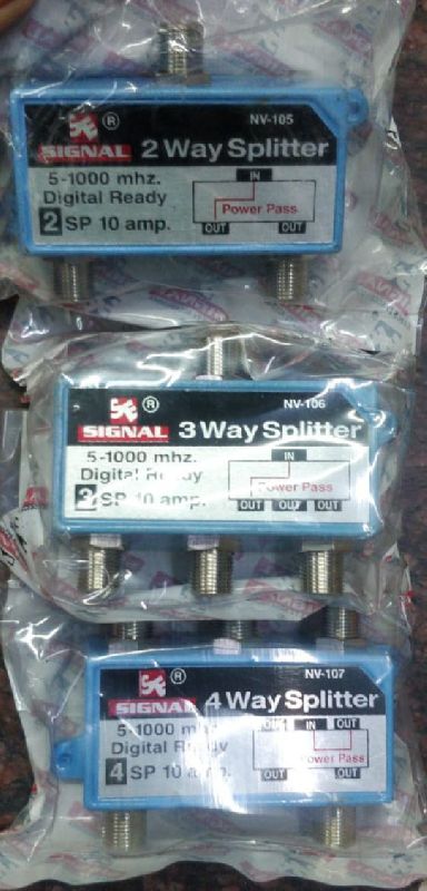 Manual INDOOR SPLITTER, for CABLE TV ACCESSORIES, Color : Blue