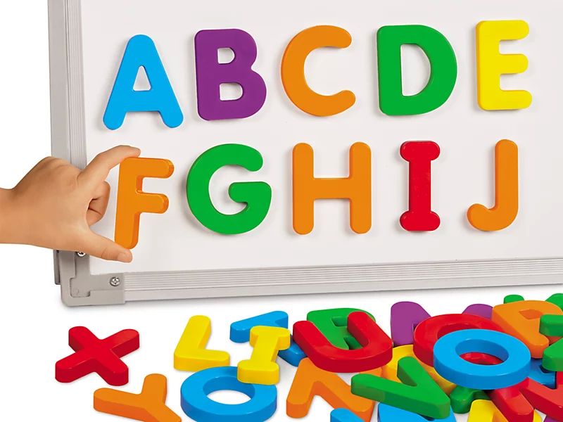 Plastic ABC Magnetic Letters, for Education, Color : Multicolored
