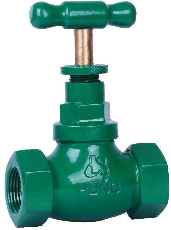 HUNO Medium Cast Iron Stop Valve, for Water Fitting, Size : 1/2inch, 1inch, 3/4inch